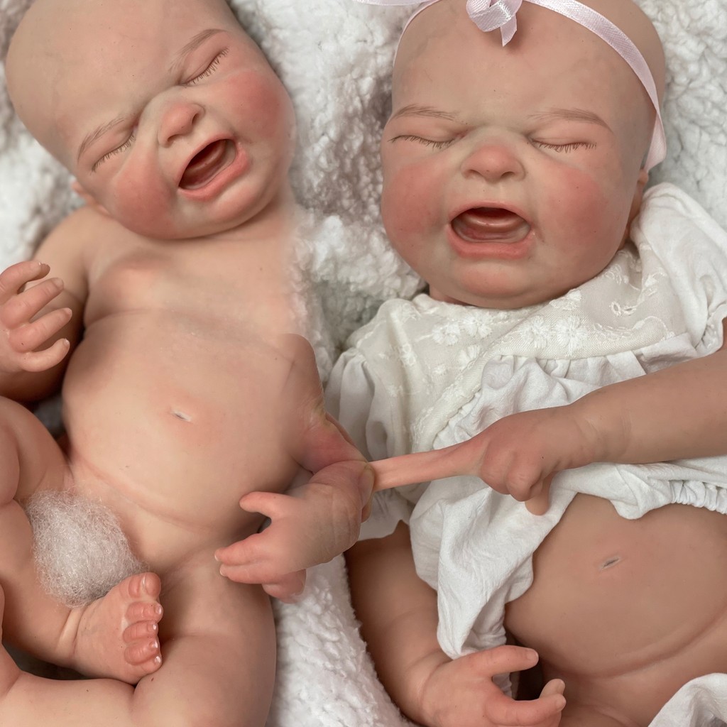 SGS 45cm Full Body Solid Silicone Maria Bebe Reborn Girl Waterproof Soft Touch Lifelike Reborn Doll 