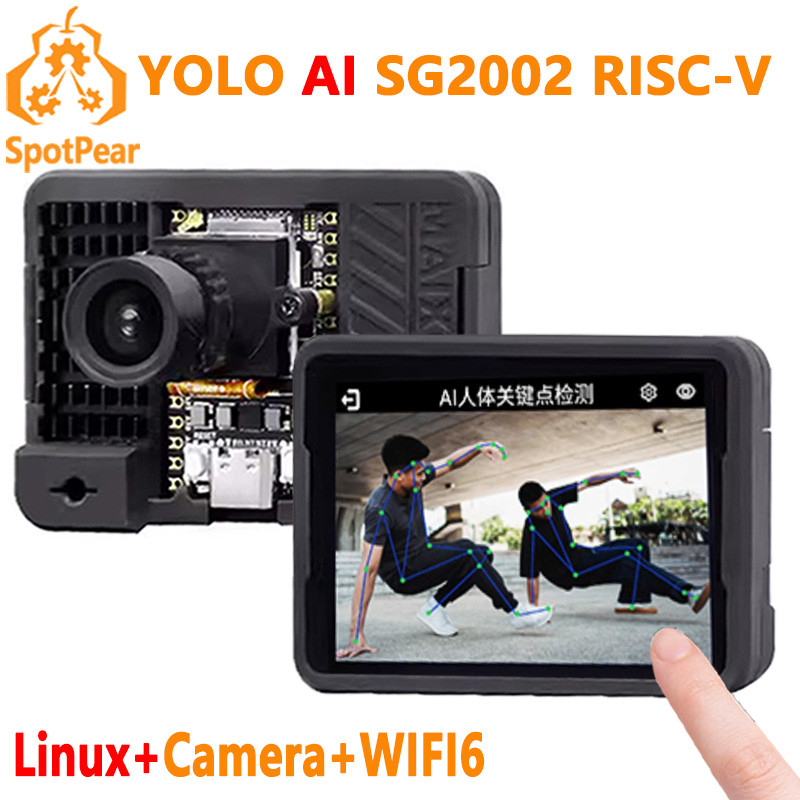 SGS Sipeed MaixCAM SG2002 RISC-V AI Camera Kit with Screen Audio WIFI6 Linux Board