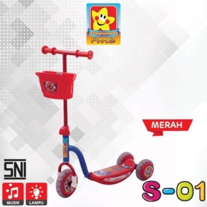 Sale Scooter Anak Roda 3 Scooter Musik+Lampu Scooter S-01