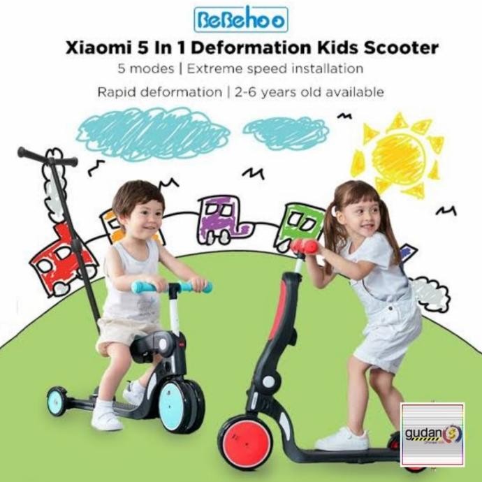Promo Bebehoo 5 In 1 Kids Scooter Otoped