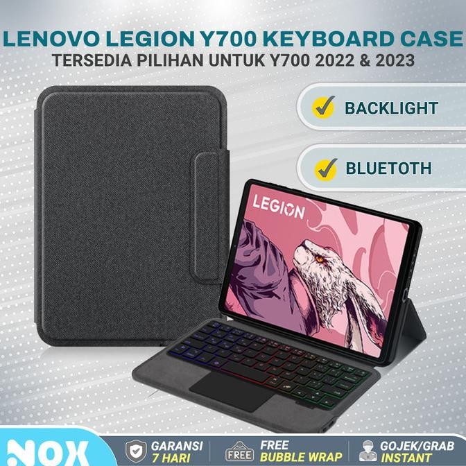 TYPECOVER KEYBOARD FLIPCOVER CASE LENOVO LEGION Y700 2022 2023 DENGAN TRACKPAD DAN BACKLIGHT