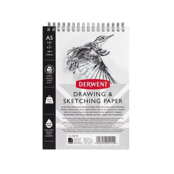 

DERWENT Sketching Paper Pad A5 Portrait