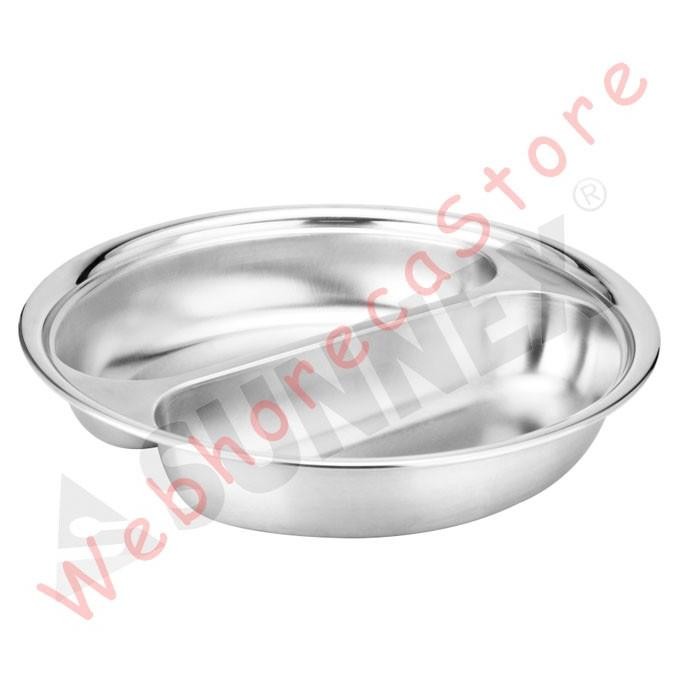 SUNNEX INSERT ROUND FOOD PAN 2X2.5L/ PRASMANAN STAINLESS 36CM SEKAT