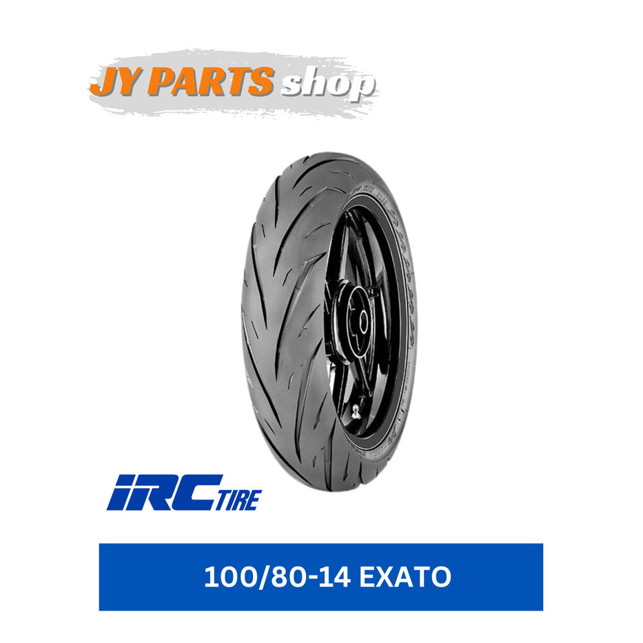 BAN LUAR MOTOR IRC 100/80-14 EXATO TUBELESS