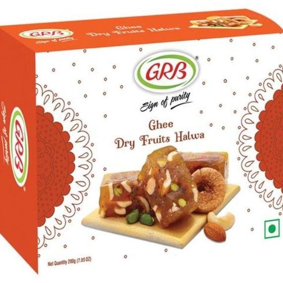 

(:(:(:(] GHEE DRY FRUITS HALWA GRB 200G / Manisan India / Indian Sweets