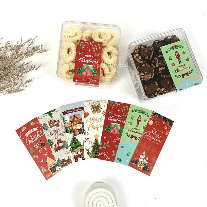 

paling diminati] Sticker Label Segel Natal Christmas