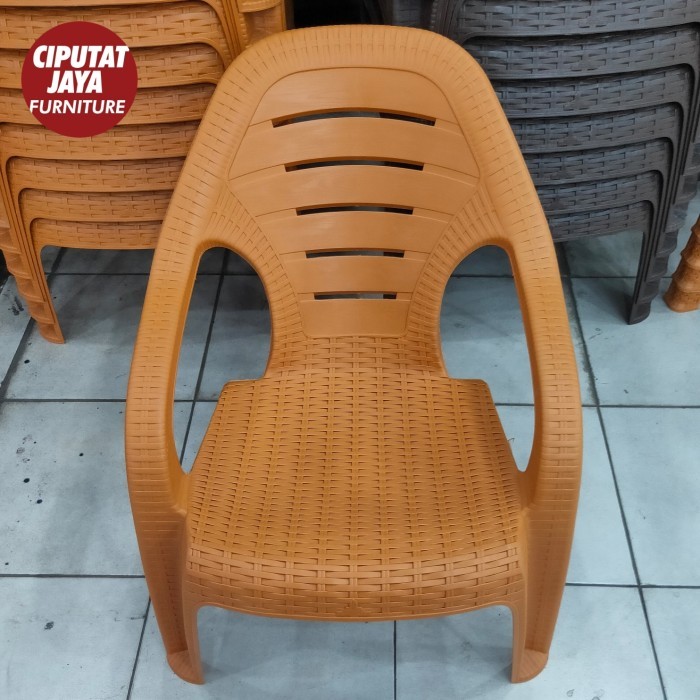 Tebaru kursi plastik OLYMPLAST OL509 kursi teras rotan kursi OLYMPLAST OL 509 Berkualitas