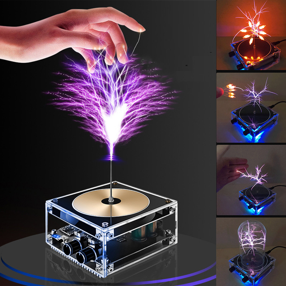BHS Music Tesla Coil High-Frequency Arc Generator Bluetooth Tesla Coil AC110-240V Musical Tesla Coil