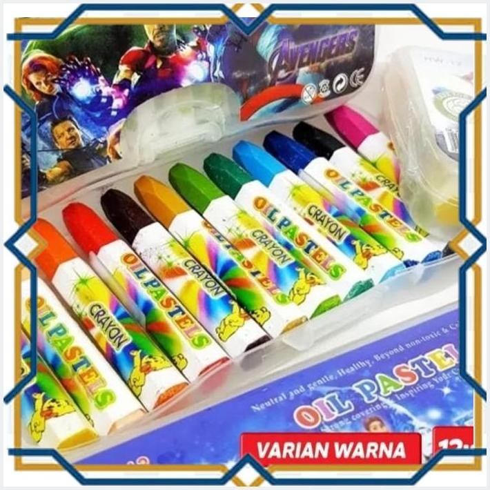 

[SUR] CRAYON EKONOMIS 12 WARNA RANDOM OIL PASTEL KRAYON DRAWING PAINTING