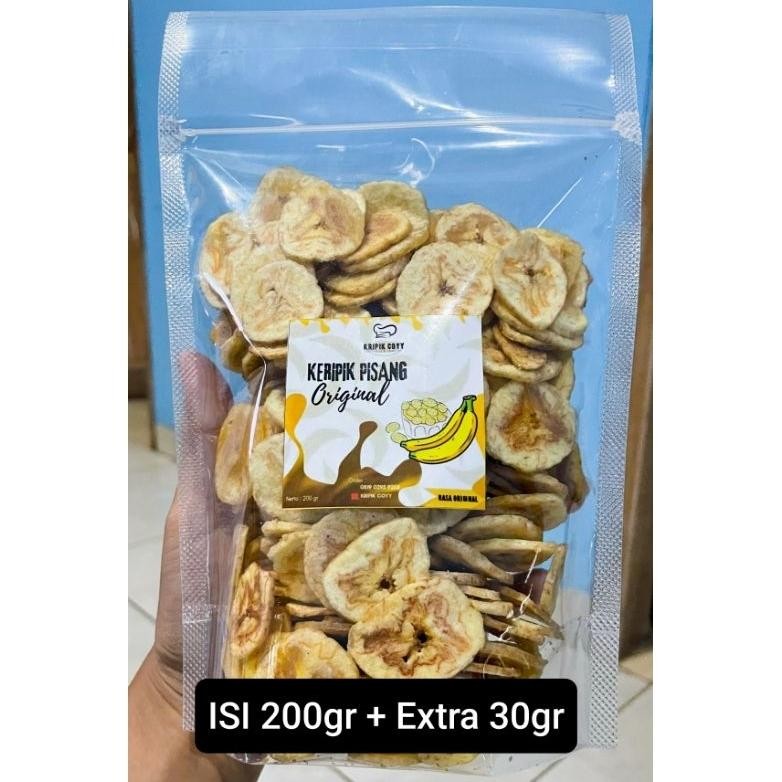 

Keripik Pisang Original 200gr+extra 30gr