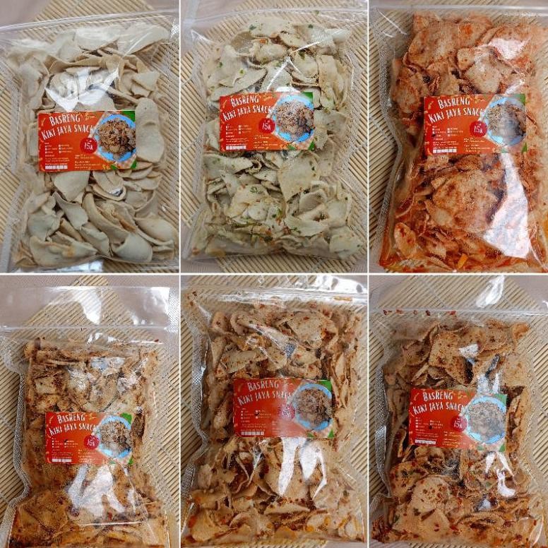 

500 gr - BASRENG KERIPIK 6 VARIAN RASA || Basreng viral by kiki jaya snack