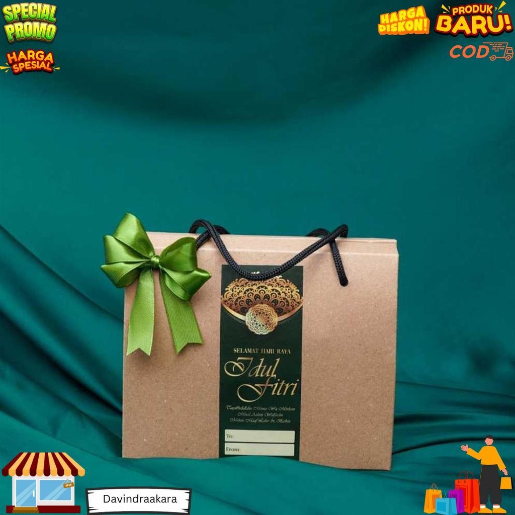 

Hampers Lebaran Idul Fitri / Parcel Lebaran (Ramadhan) Isi Kue Kering 2 Toples 600Ml / Hampers Lebaran Murah D Best Seller