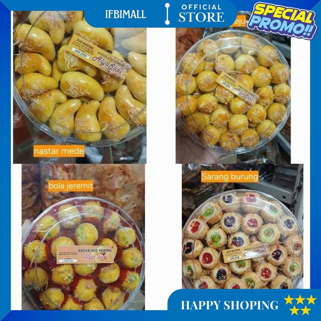 

Aneka Kue Kering Alya Sari Berat 400-500Gr D Gratis Ongkir