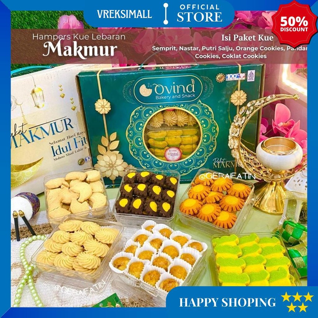 

Paket Kue Kering Intan Sari Paket Premium Isi 6 Toples Parsel Idul Fitri 2025 / Paket Kue Kering D Promo 10.10