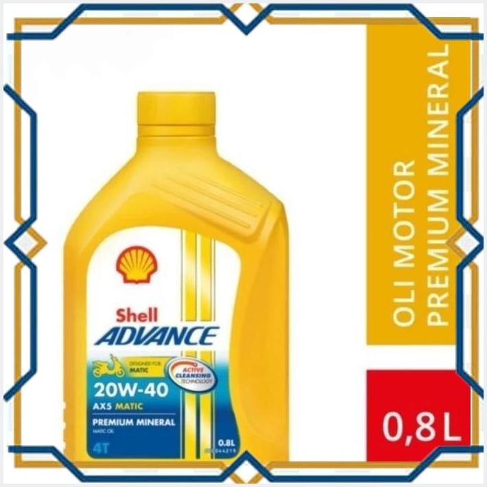 [JAP] OLI SHELL ADVANCE AX5/AX 5 MATIC SCOOTER 20W40/20W-40 JASO MB (0.8L)