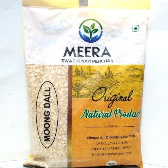 

/////] MOONG DALL 500g MEERA / Split Mung Lentil Yellow Kacang Kupas