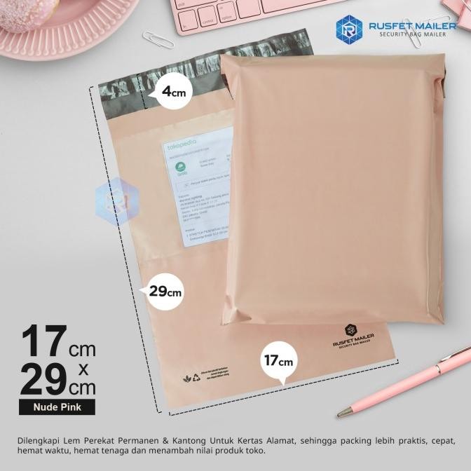 

Sale Amplop Plastik Polymailer Polimailer Packing Online Nude Pink 17X29