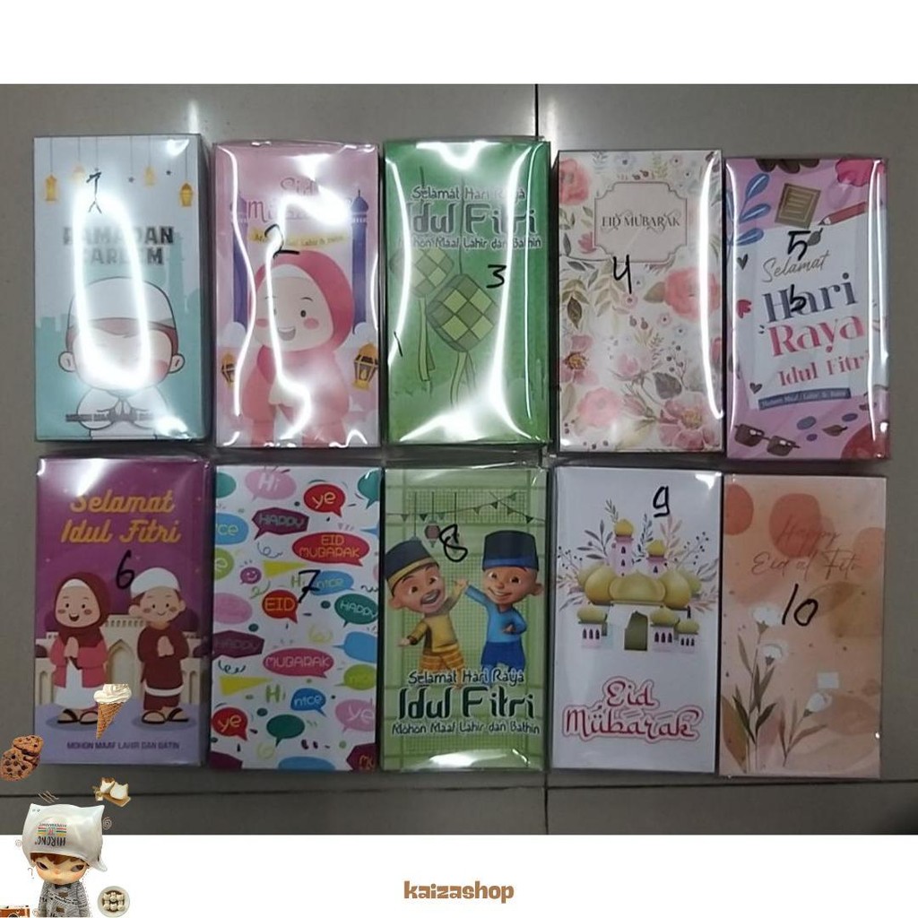 

Amplop Lebaran Idul Fitri Besar Premium Box Isi 50Pcs Angpao Motif 2025 Uang Tanpa Dilipat Diskon