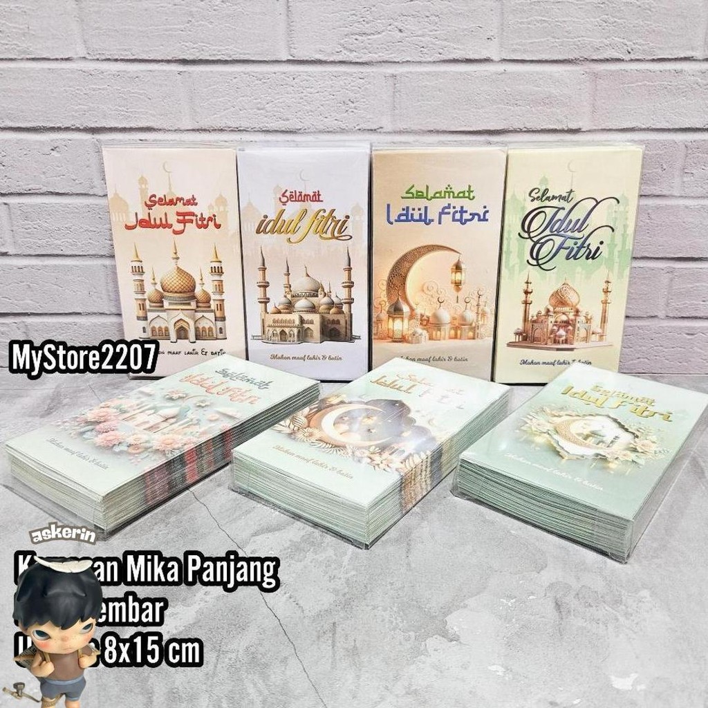 

(Mika Panjang Isi 50) Grosir Amplop Hari Raya Lebaran Idul Fitri Ramadhan Motif Islami, Kartun Lucu Murah