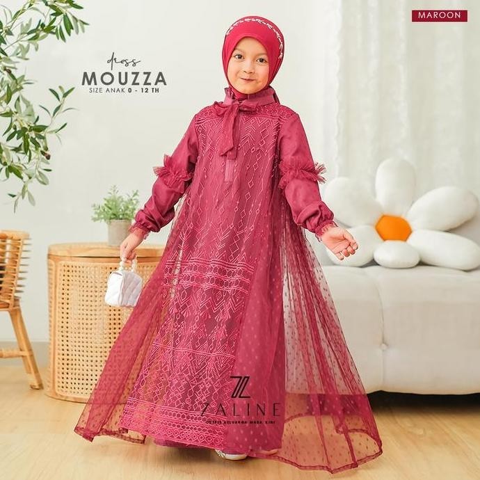 New Baju Muslim Anak Cewek Lebaran Idul Fitri 2025 Model Terbaru  Outfit Dress Gaun Pesta Kondangan 