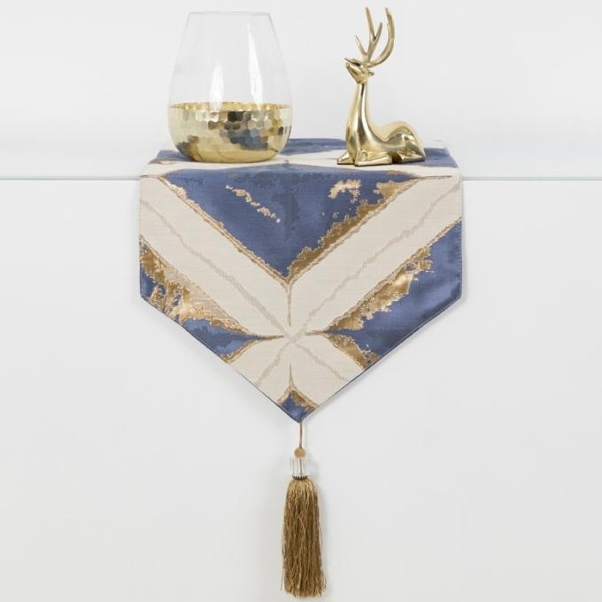 Verde Table Runner / Alas Taplak Meja Panjang Abstrak Mewah Aesthetic