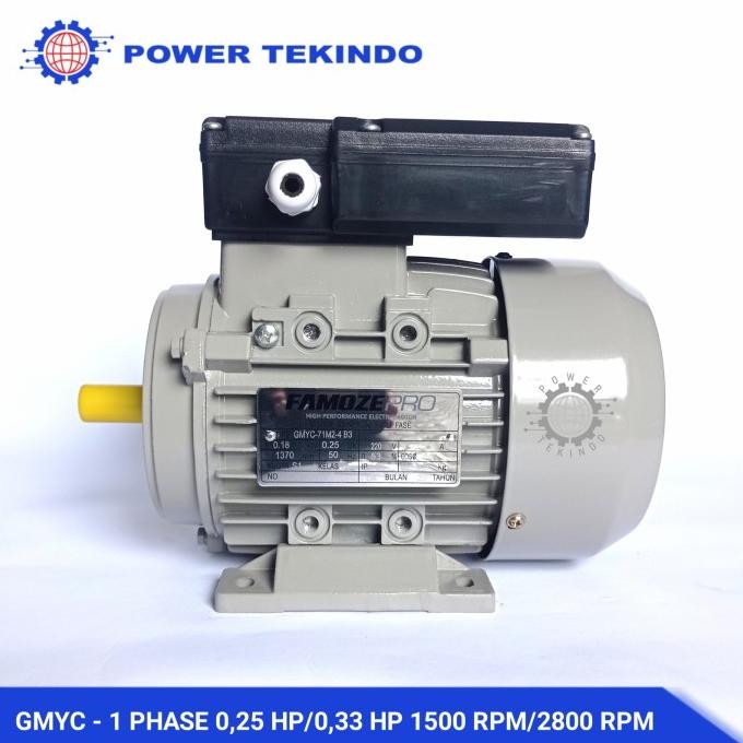 Famoze Pro Dinamo 1 Phase 0,25 Hp / 0,33 HP 1500 RPM / 2800 RPM GMYC