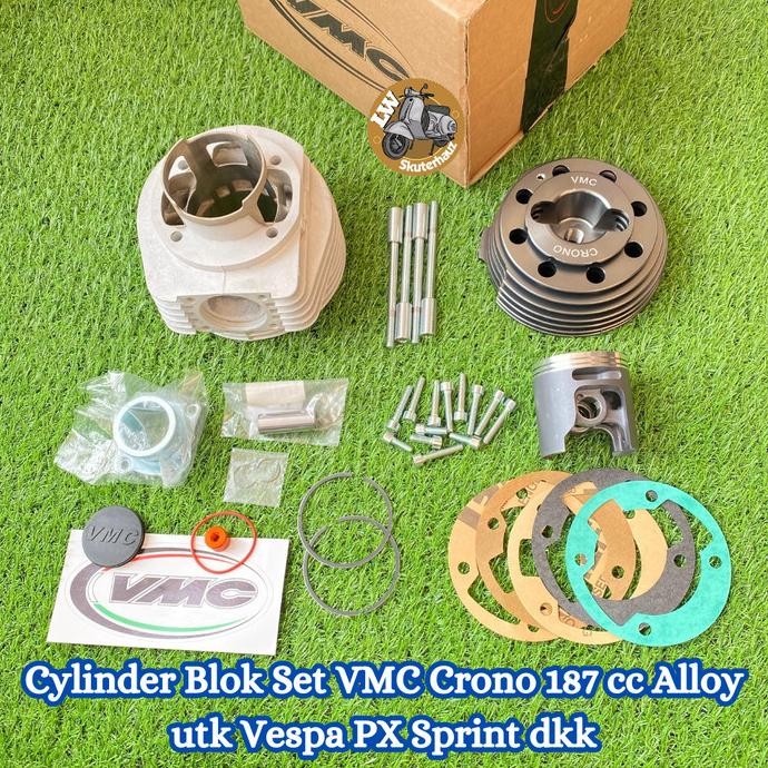 Blok set VMC Crono 187 cc Alloy Utk Vespa Sprint, Px dkk