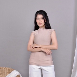 Manset Baju Tanpa Lengan, Manset Kutung /Turtleneck Bahan Jersey Premium