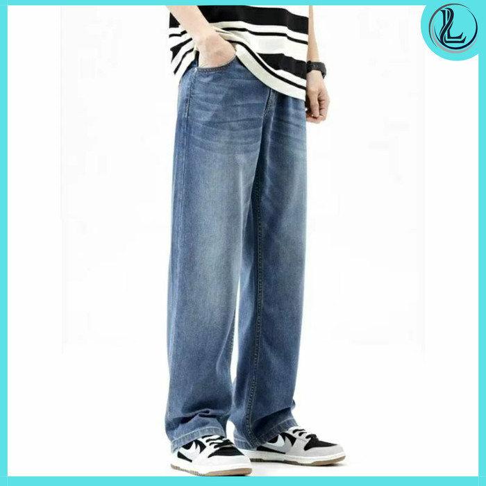 Korean style - Celana jeans panjang pria baggy pants oversize korean style