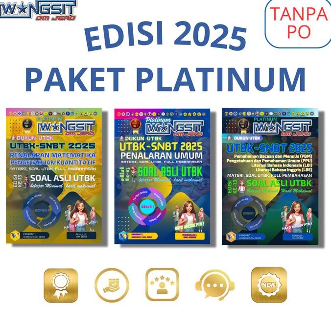 || PROMO BUKU / BUKU WANGSIT OM JERO UTBK SNBT 2025 PAKET PLATINUM (PENALARAN UMUM, PENALARAN MATEMA
