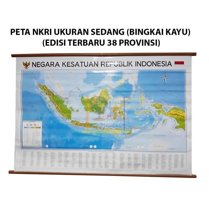 

|| PROMO BUKU / Peta Negara Kesatuan Republik Indonesia (NKRI) (Bingkai) DISKON