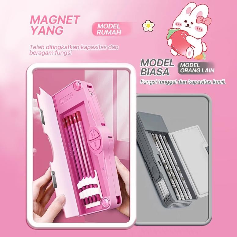 

er-79 [READY] Aimilo Kotak Pensil Anak Perempuan Tempat Pensil Anak Perempuan Kotak Pensil Multifungsi Kado Anak SD Viral
