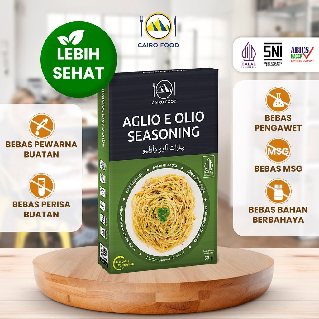 

Bumbu Aglio e Olio Spice Mix Sehat - Cairo Food