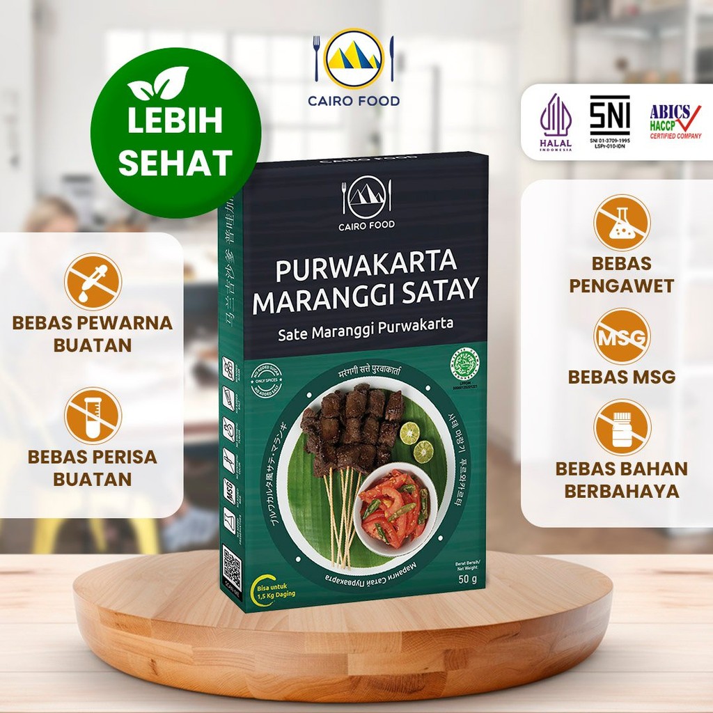 

Bumbu Sate Maranggi Purwakarta Spice Mix Sehat - Cairo Food