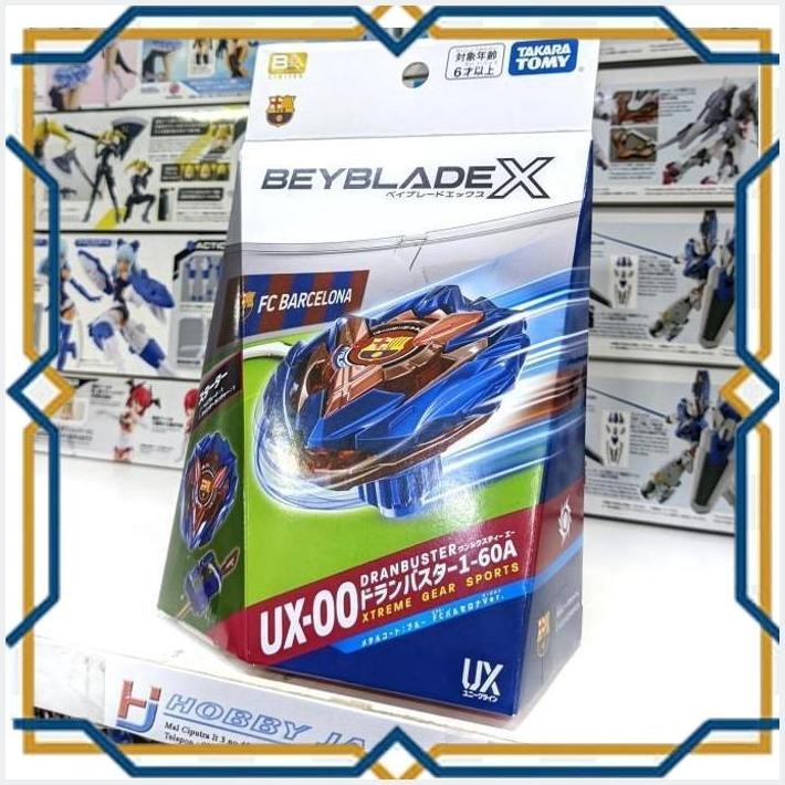 [HOB] BEYBLADE X UX-00 DRAN BUSTER 1-60A METAL COAT BLUE FC BARCELONA BARCA STARTER SET