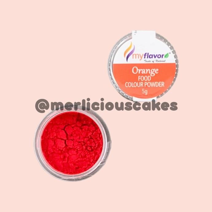 *:*:*:*:*] Orange Food Colour Powder My Flavor Pewarna Makanan Bubuk 5 Gram