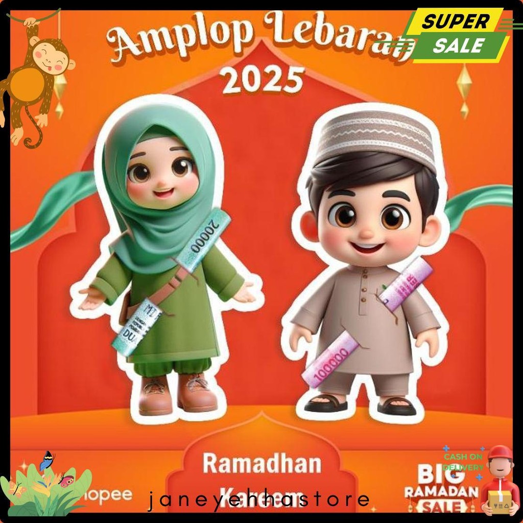 

10 Pack Amplop Lebaran Amplop Karakter Angpao Thr Amplop Surprise Lebaran 2025 Terlaris! Produk Ini Banyak Dicari