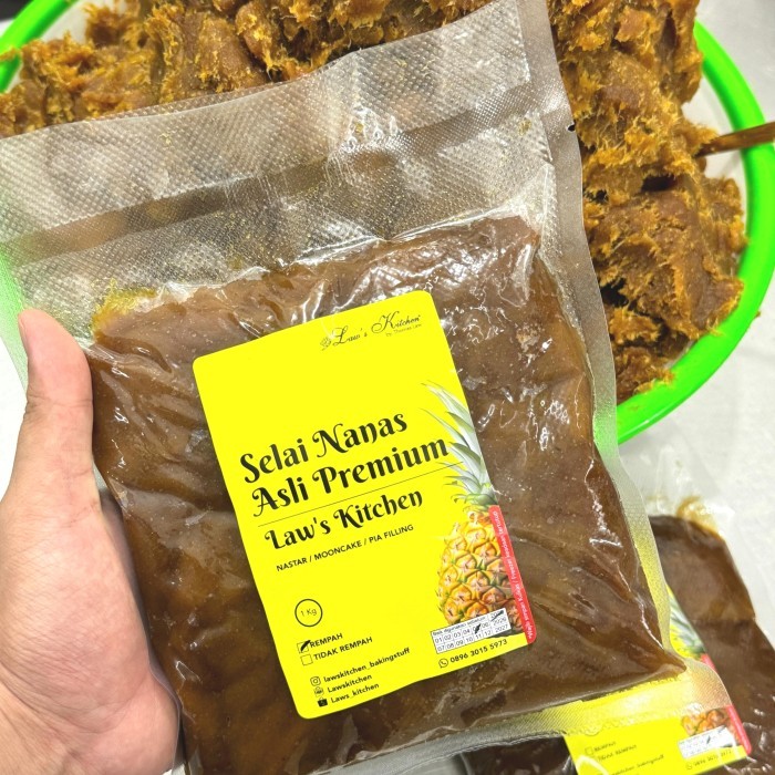 

Selai Nanas 100% Asli berat 1kg Homemade Lawskitchen