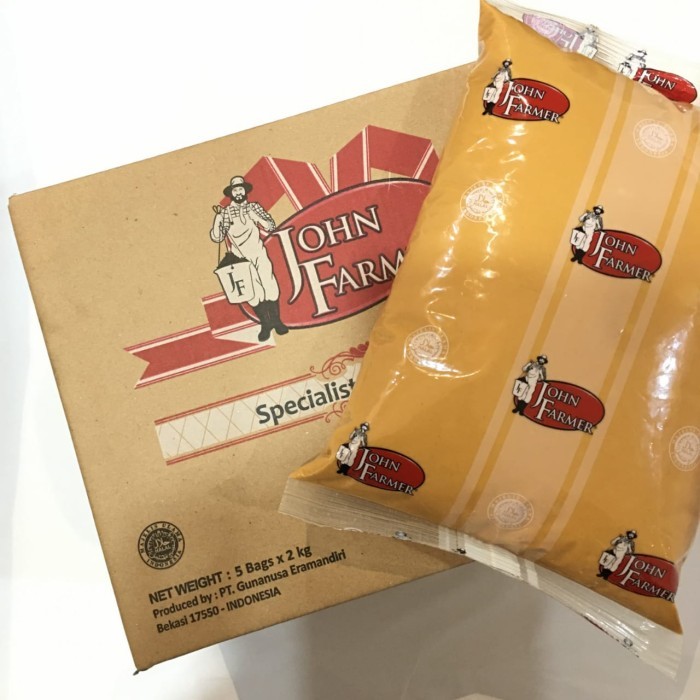 

Peanut butter creamy chunky Johnfarmer selai kacang kemasan box 10kg