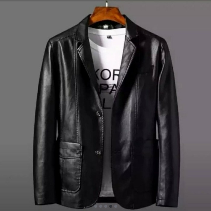 JAKET KULIT BLAZER ASLI 100/% KULIT DOMBA SUPER