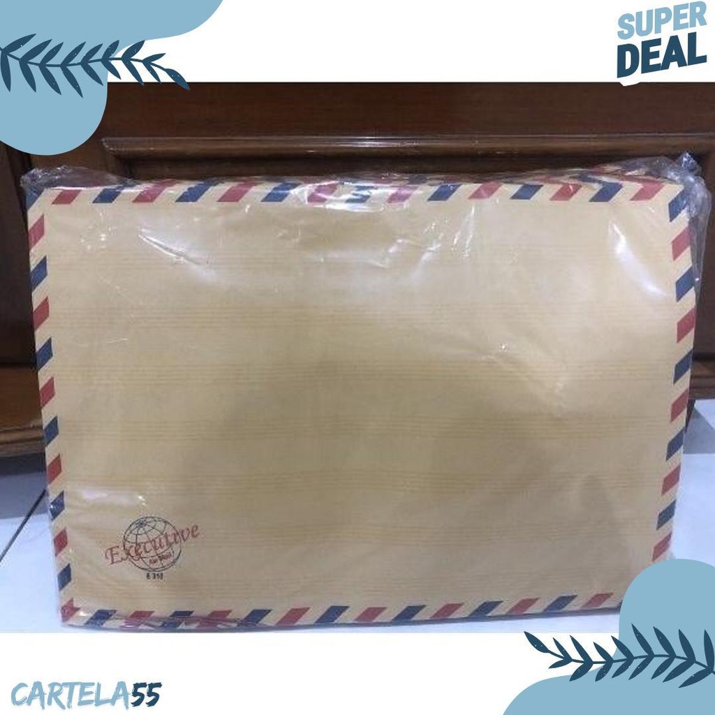 

[50 Pcs] Amplop Coklat Folio Tali Airmail 310 Executive Terlaris! Produk Ini Banyak Dicari