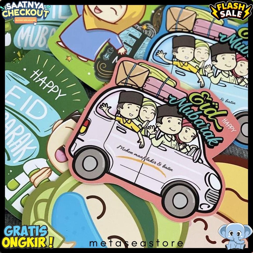 

Amplop Lebaran Lucu / Amplop Lebaran Bentuk 3D Ready Stock Isi 6 Pcs Diskon Setengah Harga