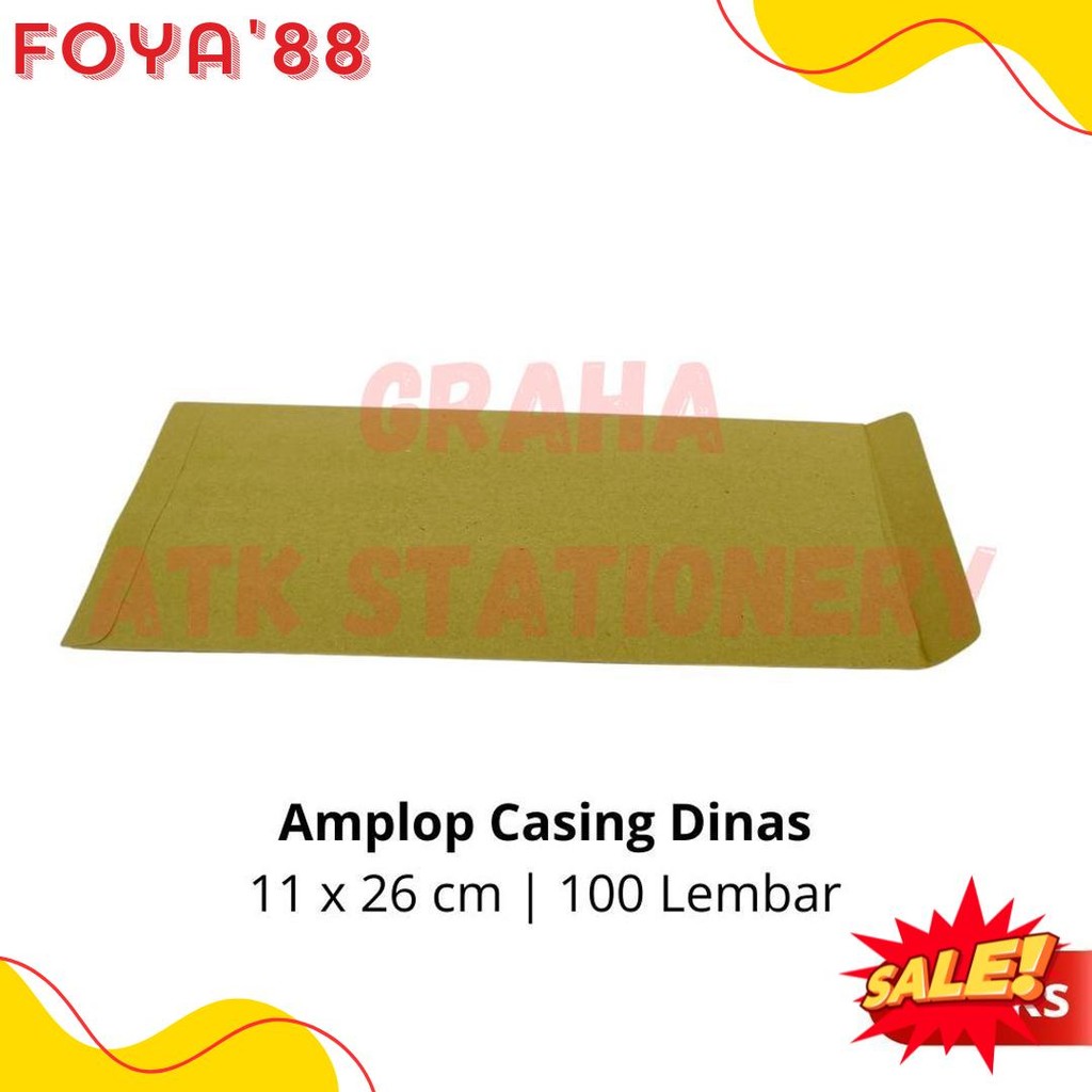 

[1 Bungkus] Amplop Coklat Dinas Aa 11X26 Cm / Amplop Casing Dinas / Amplop Kesing Dinas Aa 11X26 Cm Diskon Setengah Harga