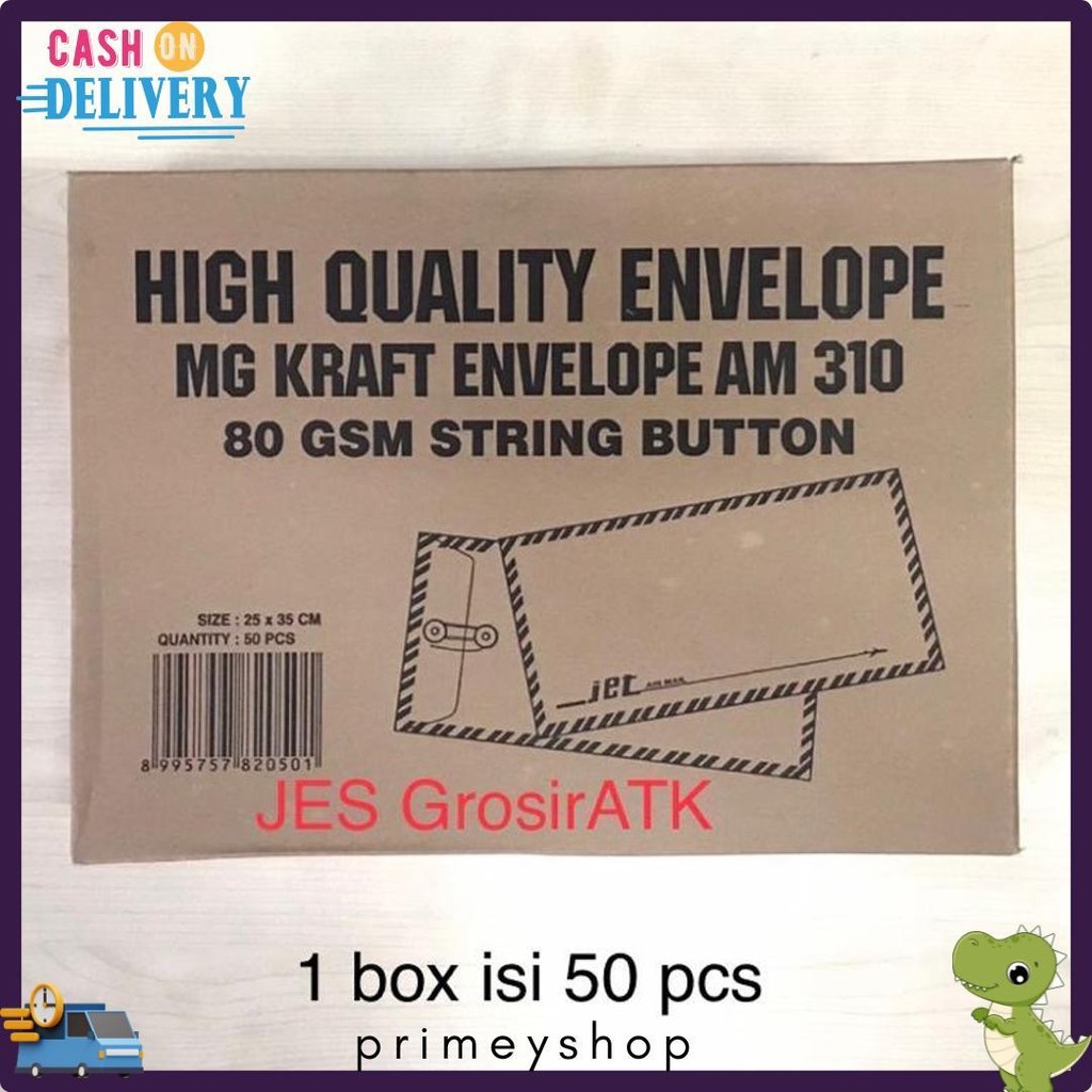 

Amplop Coklat Tali 310 (1 Box Isi 50 Pcs) Terlaris! Produk Ini Banyak Dicari