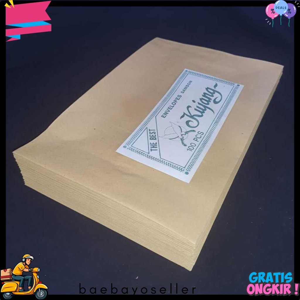 

Amplop Samson D Kujang Coklat Folio Dokumen F4 A4 Besar 24 X 35 Terlengkap Dan Termurah