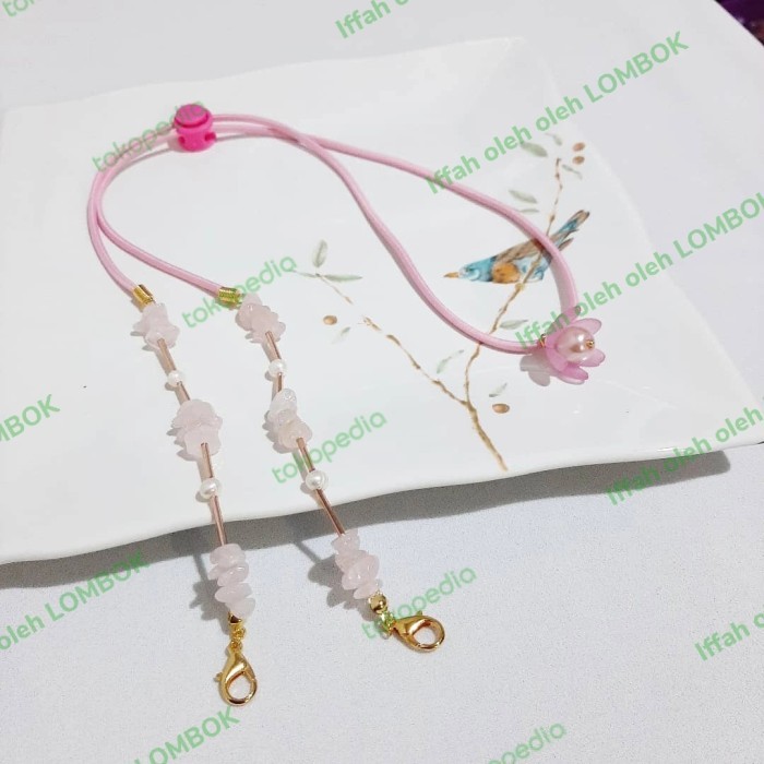 konektor masker hijab mutiara lombok