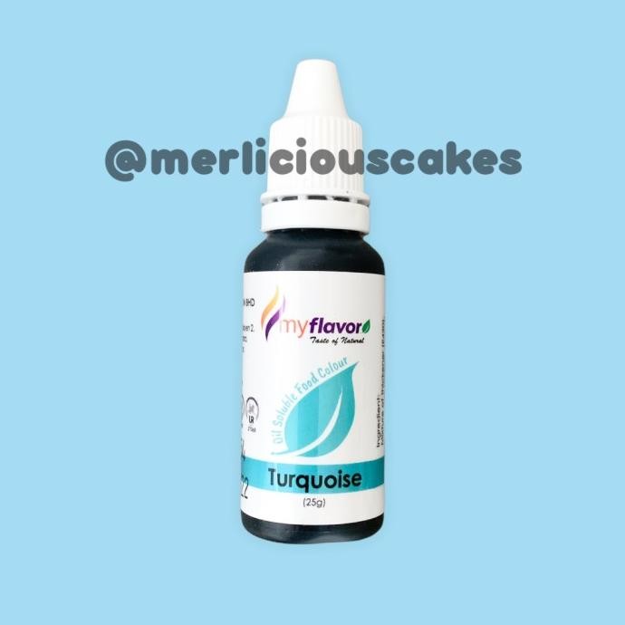 

hanya disini] Turquoise Oil My Flavor Food Colour Pewarna Makanan Buttercream