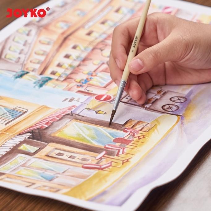 

Joyko Brush Set Acrylic / Kuas Lukis Joyko Cat Akrilik Air Poster BR-1