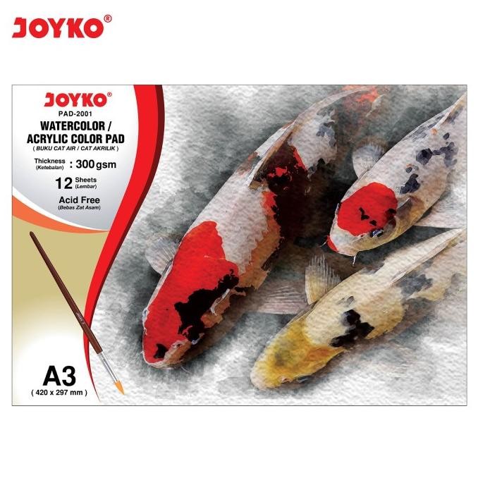 

Joyko Watercolour Pad A3 / Buku Cat Air & Akrilik PAD-2001