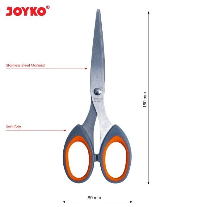 

Joyko Scissor Soft Grip / Gunting Joyko Pegangan Lembut SC-838SG